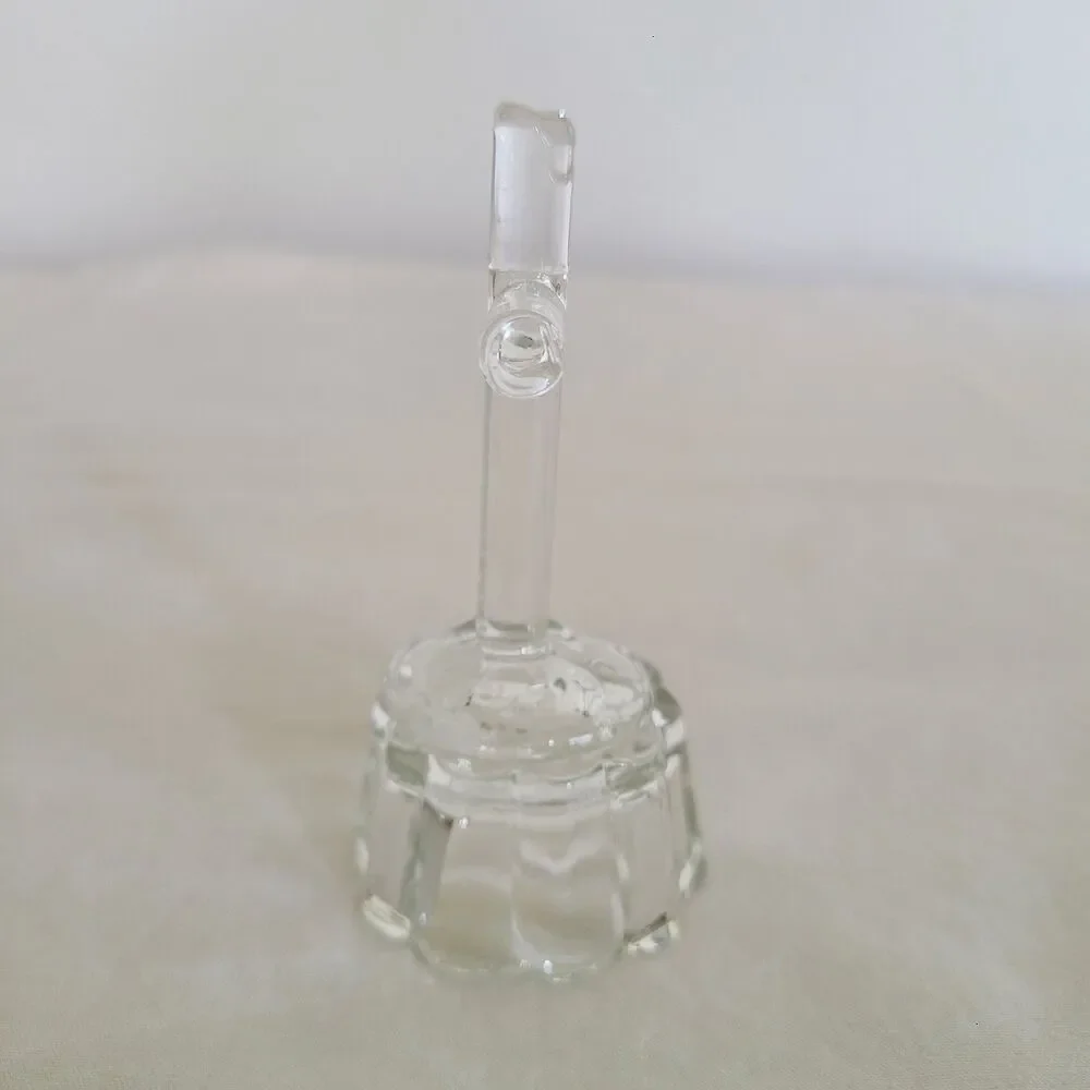 Mini Clear Glass Standing Cross Figurine - 3.5